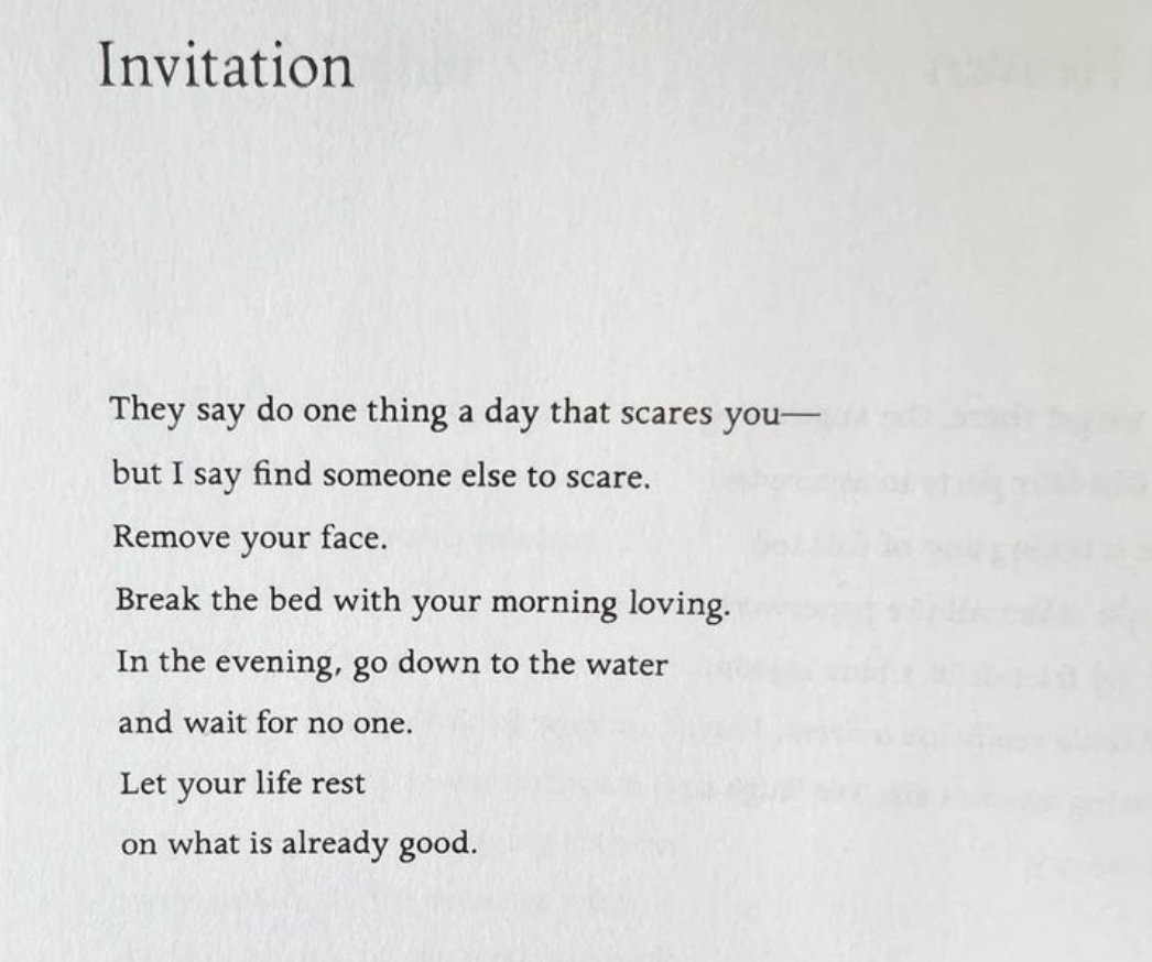 Kate Baer poem Invitation